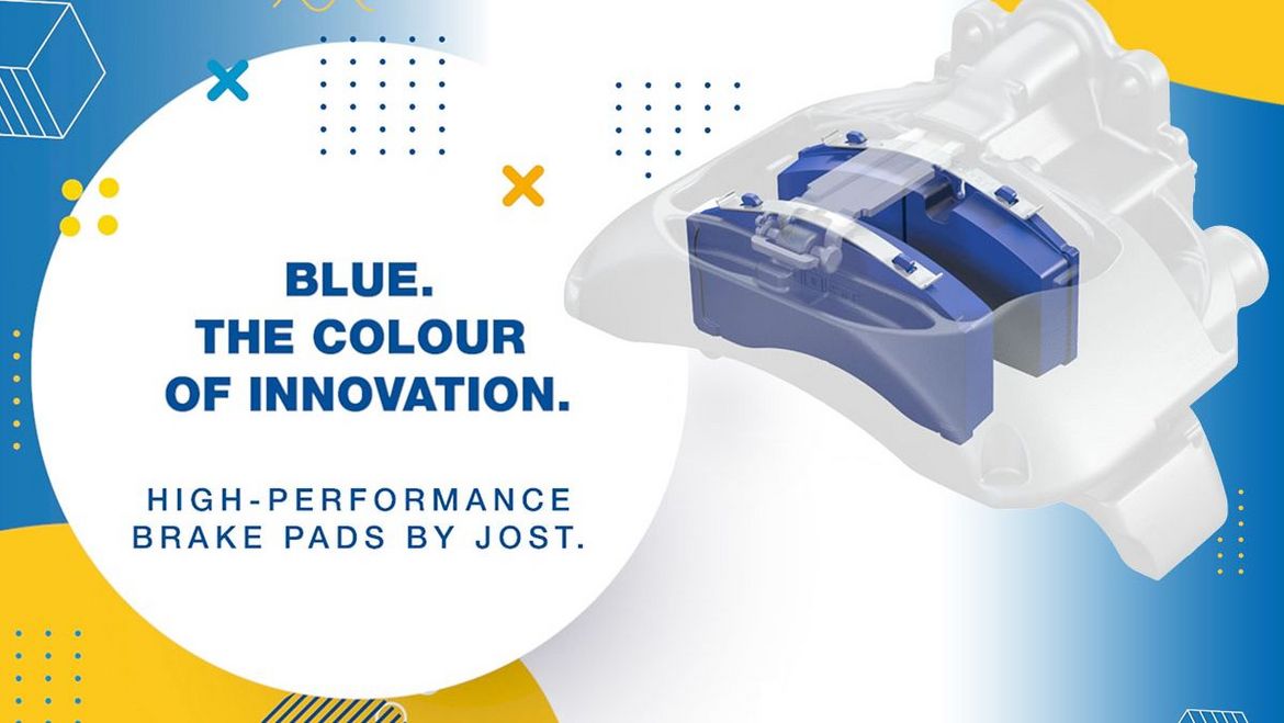 Blau, die Farbe der Innovation: leistungsstarke Bremsbeläge von JOST