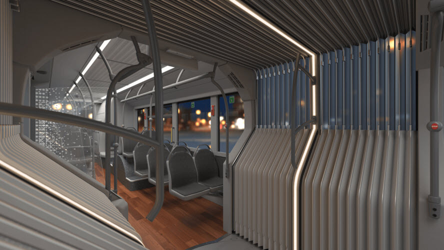 BusLink lighting by night